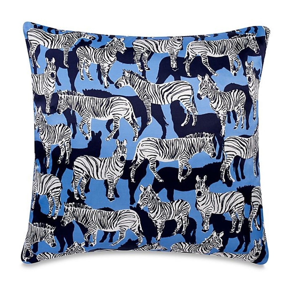 kate spade poppy fields zebra pillow ♠️